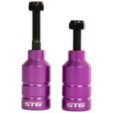 STG Пеги для трюкового самоката с осью , 22. 2 мм, алюм., фиолет., 2шт.